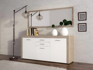 aparador moderno, mueble funcional, aparador de madera, almacenamiento, aparador para hogar, aparador blanco, mueble de diseño.