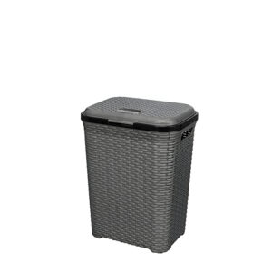 cesta organizadora, canasto de almacenamiento, cesta de ropa, organizador de hogar, cesto trenzado, almacenaje práctico.