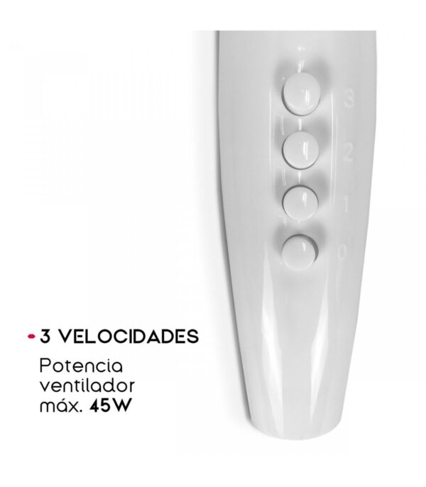 ventilador de pie, ventilador de pie blanco, ventilador 45W, ventilador con 3 velocidades, ventilador oscilante, ventilador de oficina, ventilador ajustable, ventilador para casa, ventilador de pie con inclinación, ventilador para dormitorio, ventilador de mesa, ventilador potente