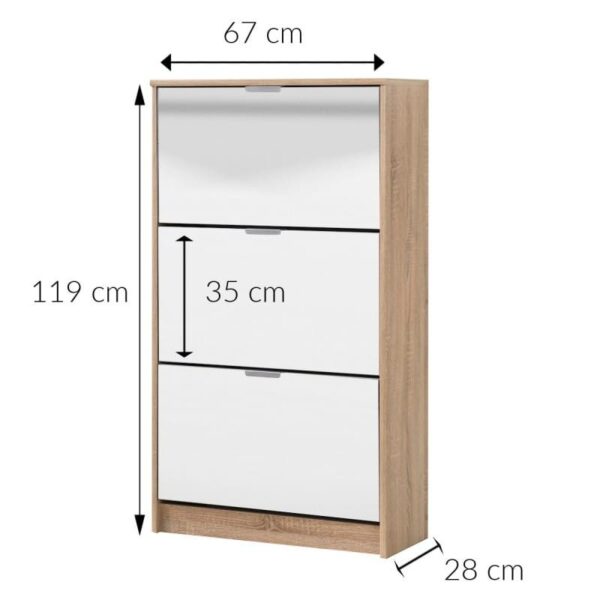 📌 Zapatero Urban 3 Puertas para Organizar Tu Calzado con Estilo - Imagen 4