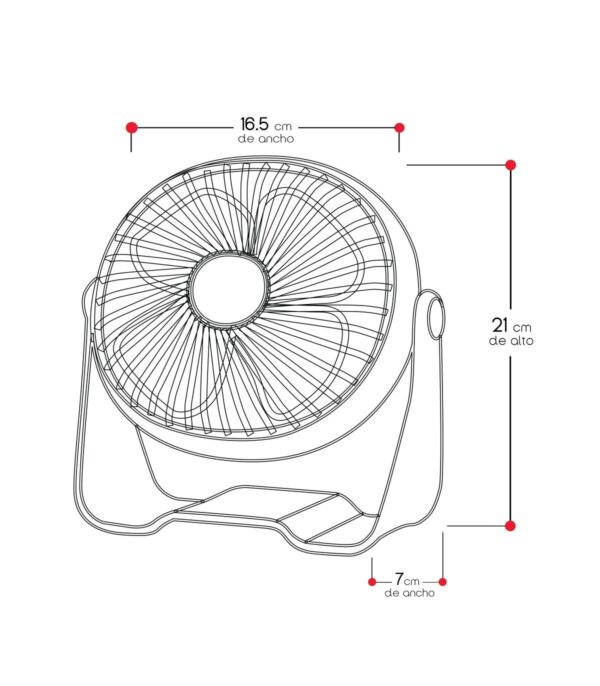 🌬️ Ventilador USB de Sobremesa Silencioso con  2 Velocidades - Imagen 3