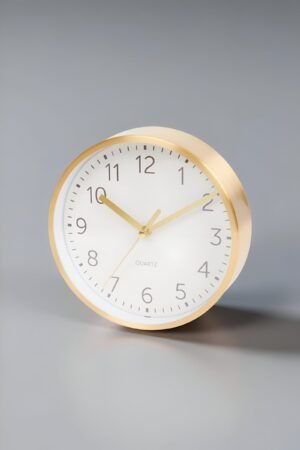 Reloj de Pared Silencioso – Aluminio Compacto y Diseño Moderno