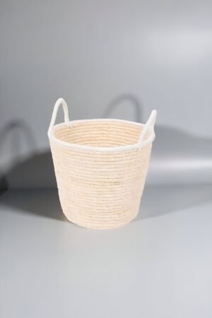 Cesta de Paja – Tejido Artesanal Natural sin Asas