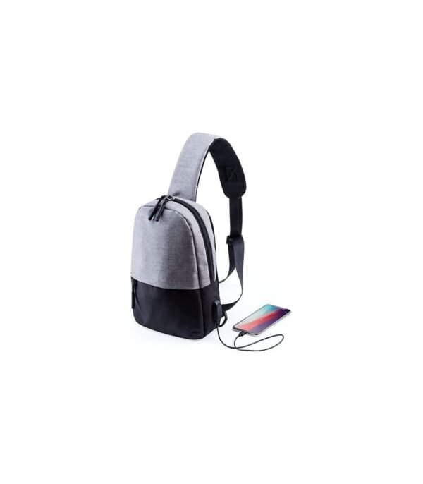 Bandolera Multiusos con Conexión USB y Bolsillo para Tablet 10” Diseño Urbano - Imagen 2