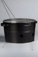 Barbacoa Portátil Circular de Hierro – Con Parrilla Zincada