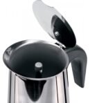 Cafetera Italiana de Acero Inoxidable 9 Tazas –  Interior Antióxido y Diseño Clásico