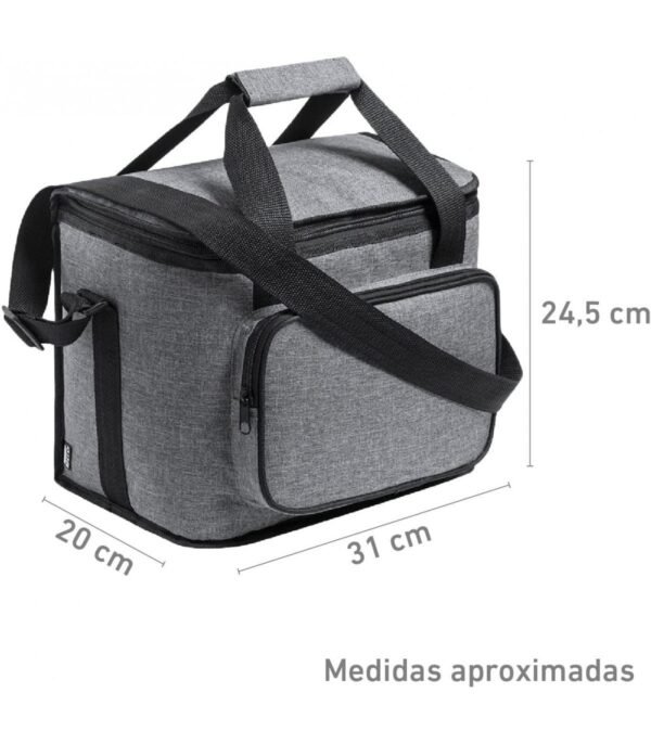Nevera de Tela Portátil Isotérmica – Compacta, con Bandolera y Aislamiento PEVA - Imagen 4