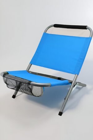 Silla de Playa Plegable Portátil – Loneta Impermeable, Ligera y Reclinable