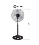 Ventilador de Pie Compacto 37 W – Silencioso, Potente y de Diseño Metálico