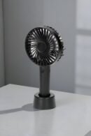 Ventilador Portátil Recargable USB 1500 mAh – Compacto, Silencioso y de Tres Velocidades