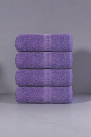 Pack 4 toallas de visita suaves, pequeñas y absorbentes.
