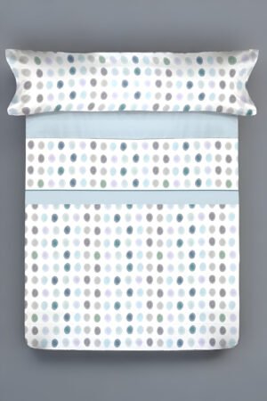 Juego de sábanas 180x200 cm de 3 piezas, algodón, ajustable y suave para cama matrimonial.